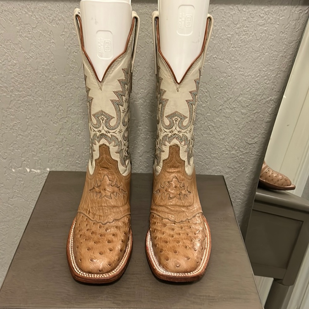 Must Have Ostrich and leather Cowboy Boots